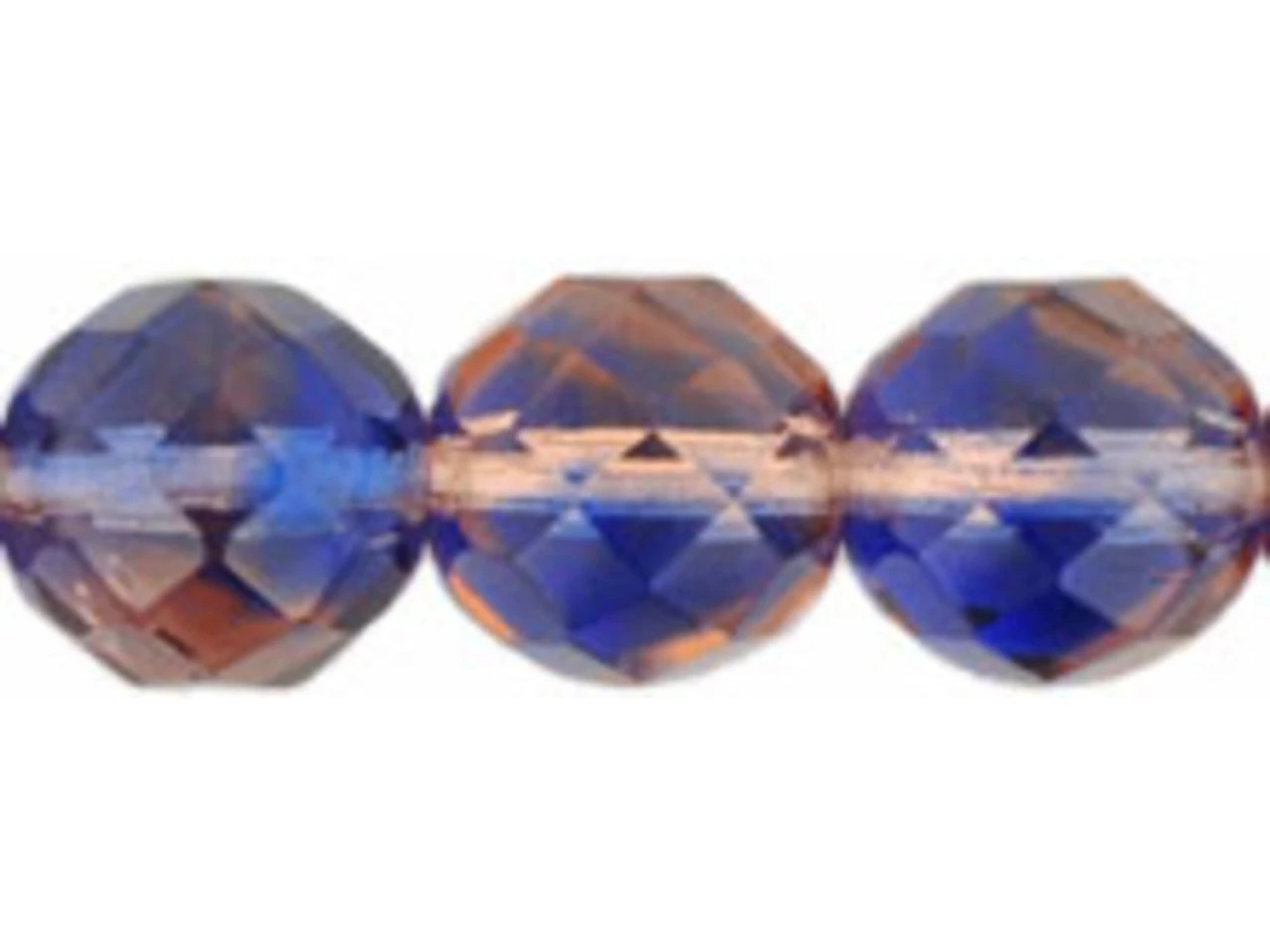 Fire-Polish 12mm : Lt Pink/Blue (25pcs) 4 Fire-Polish 12mm : Lt Pink/Blue (25pcs) - Image 2