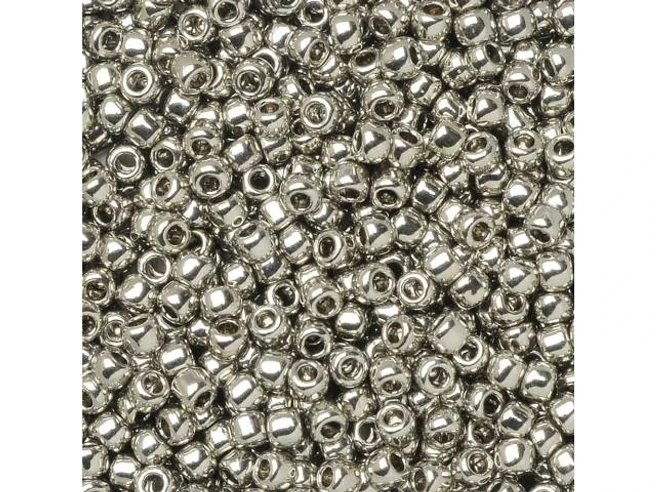 TOHO Glass Seed Bead, Size 11, 2.1mm, Olympic Silver (Tube) 3 TOHO Glass Seed Bead, Size 11, 2.1mm, Olympic Silver (Tube)