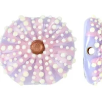 Purple Sea Urchin Lentil Focal Bead