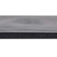 6" X 6" Square Sheet Rubber Polishing Pad - 90 Durometer Hardness - Black Color