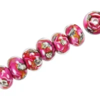 Pink Cherry Treasures Roundel Bead Strand (7 Pcs) -fiber optics 4 sale b4e9ce8fc75b4609275d915f7f970183d21a81c8 56311.1708592455