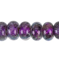 Amethyst Dichroic Spacer Bead Strand (10 Pcs)
