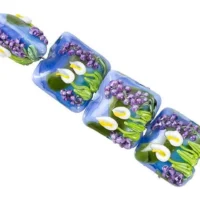 Calla Lily Lake Pillow Bead Strand (4 Pcs) -fiber optics 4 sale d31e985a7a0d69ad7521db8390f6c3bba284864e 15711.1708592463