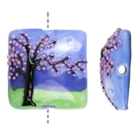 Cherry Blossom Tree Pillow Focal Bead